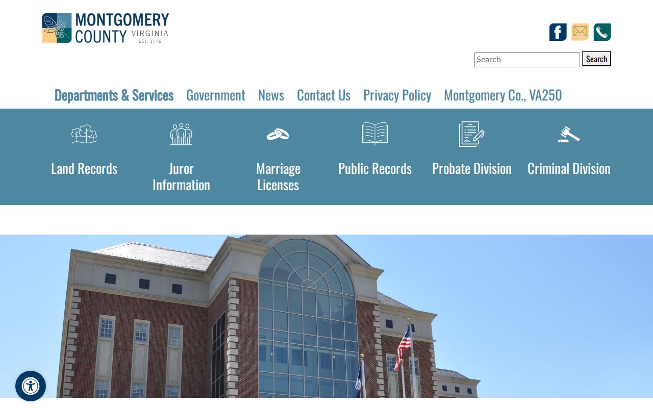 Montgomery County criminal record office at the Circuit Court Clerk