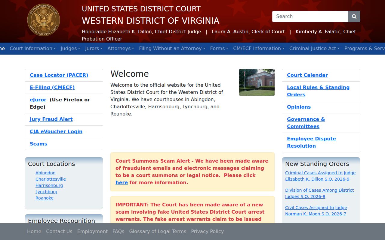 Western District federal criminal records for Montgomery County