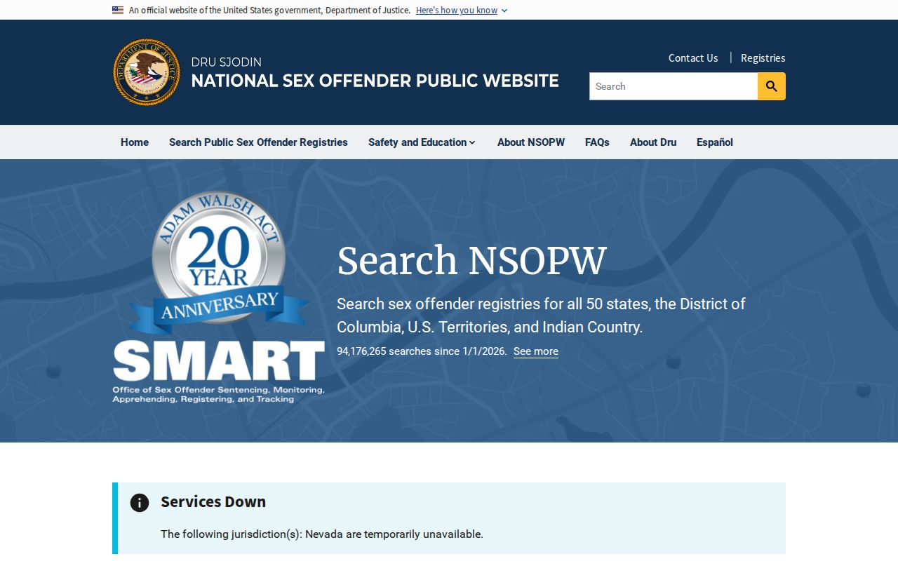 NSOPW search supplement for Montgomery County sex offender records